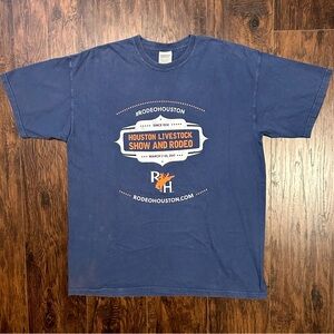 Comfort Colors Houston Livestock Show And Rodeo 2017 Tee Shirt Blue